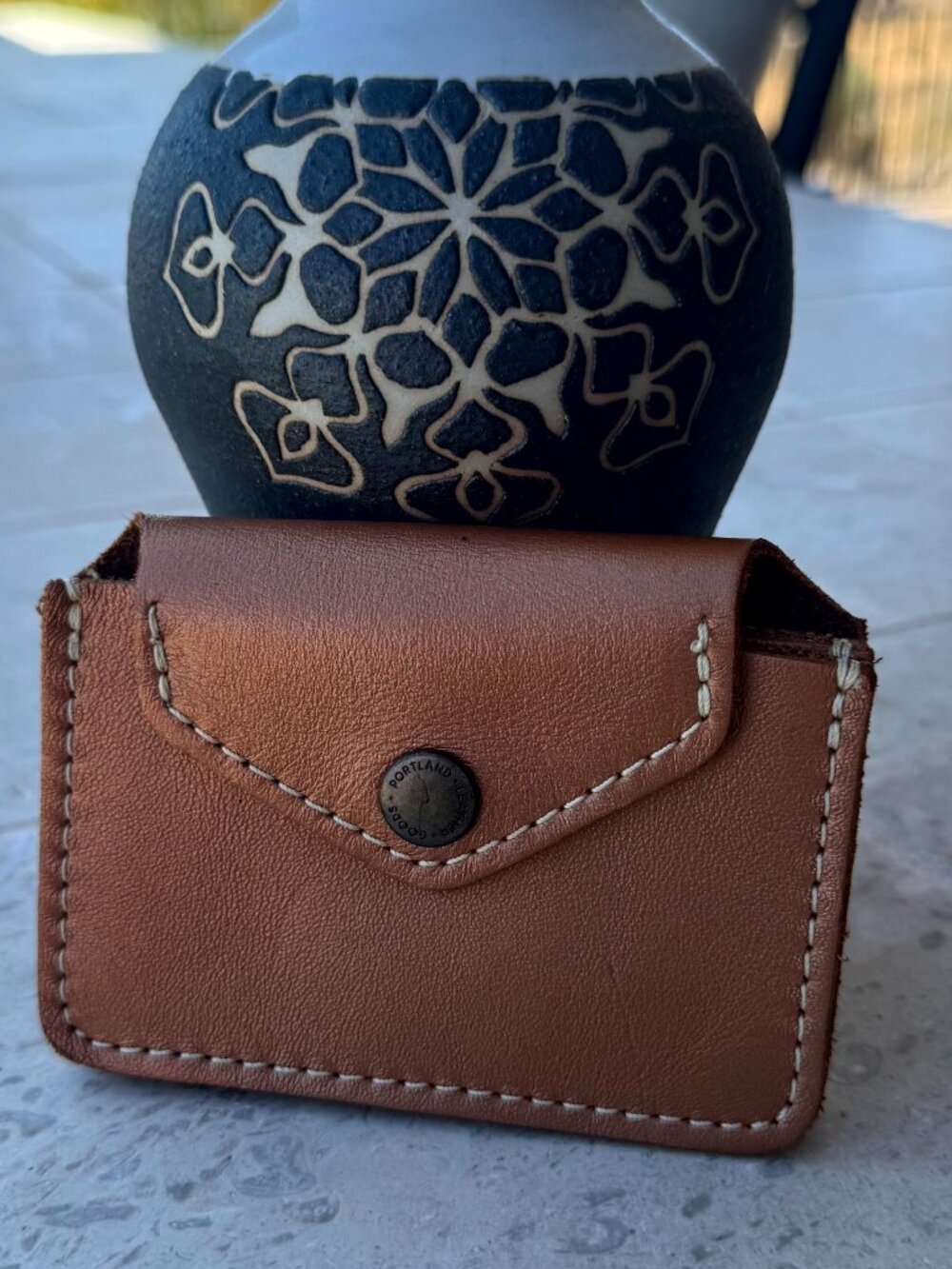 Portland Leather Goods Lovebug Plus Wallet Copper Minimalist Small Cards